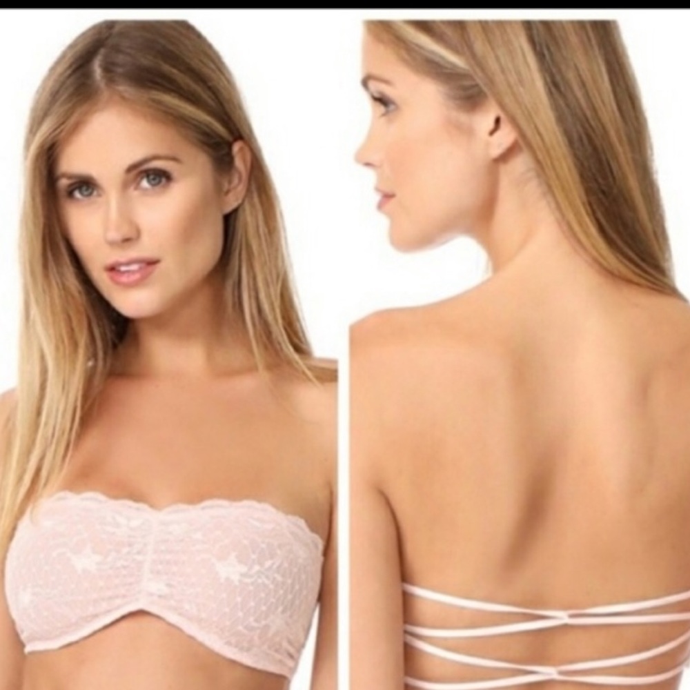 Free People Nude Lace Bandeau